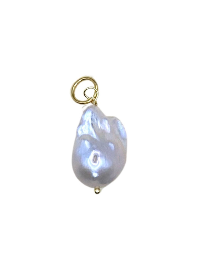 Bonnie Studios Big Baroque Pearl Pendant White