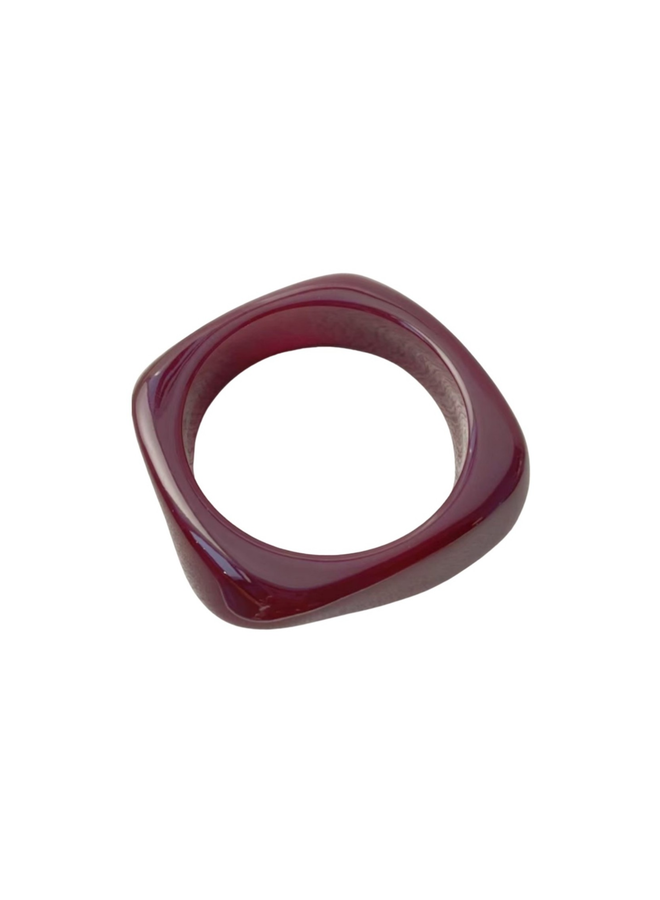 Bonnie Studios Resin Bracelet Bordeaux