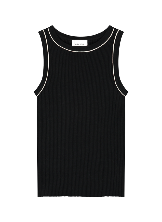 Avec Elan Juul Tank  Top Black