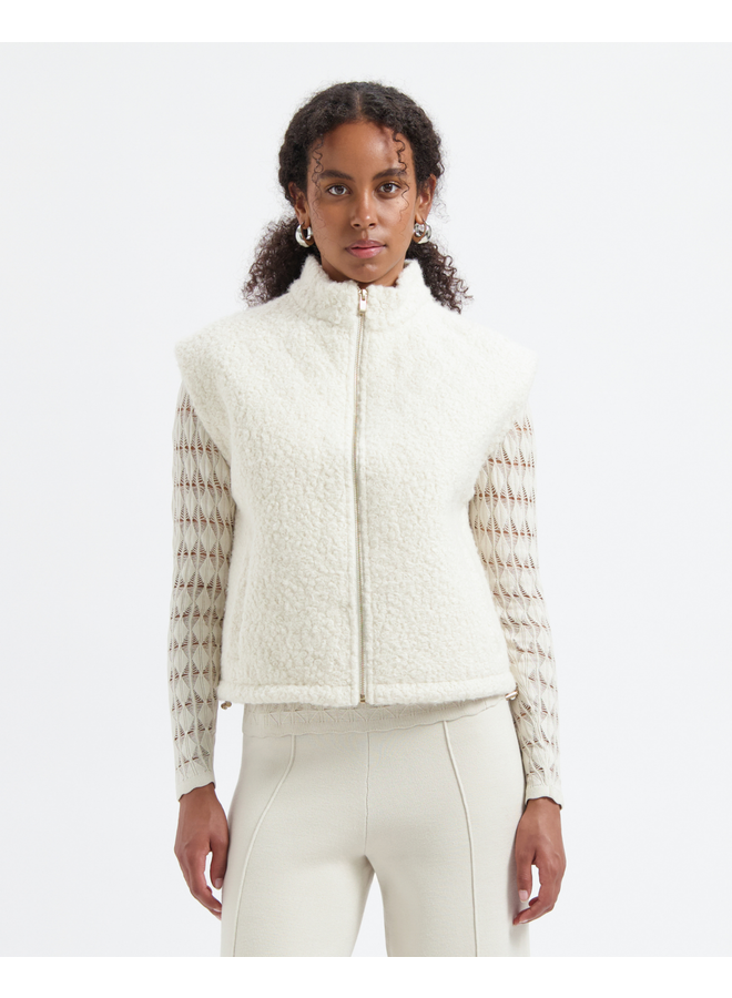 Avec Elan Simone Gilet Off White