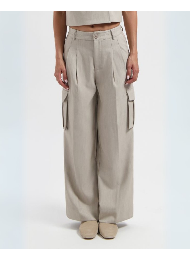 Azulae Karis Cargo Pants Sand Melange