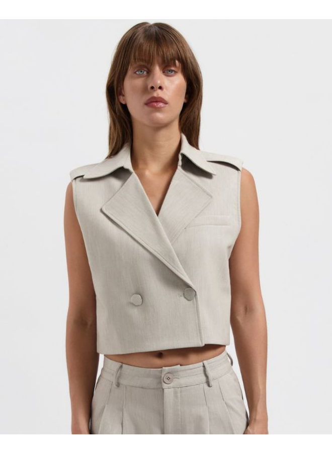 Azulae Kiyi Gilet Sand Melange