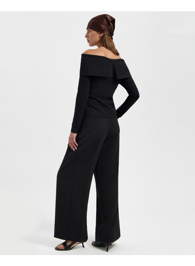 Azulae Minushka Off Shoulder Top Black