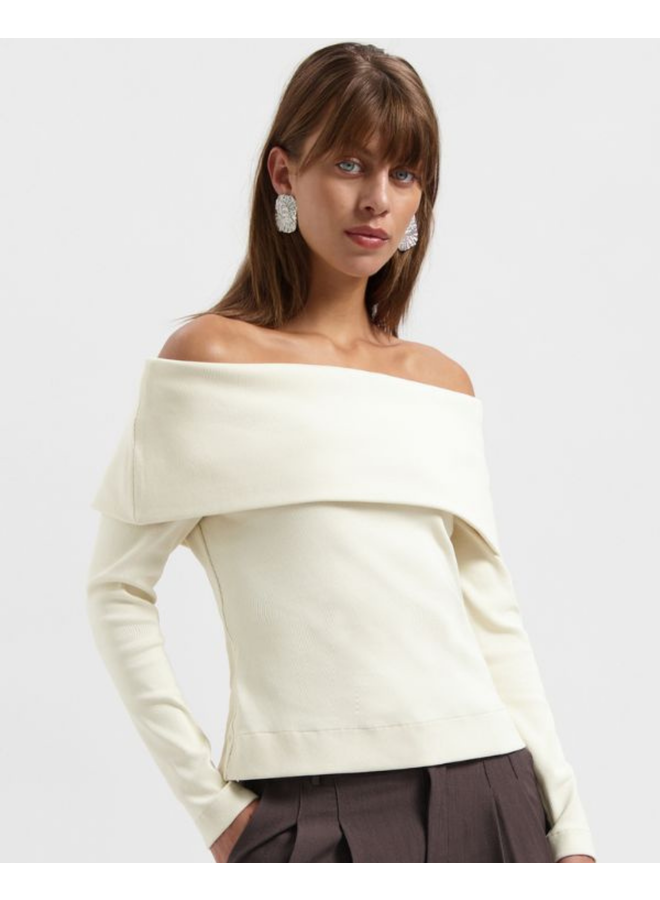 Azulae Minushka Off Shoulder Top Sand