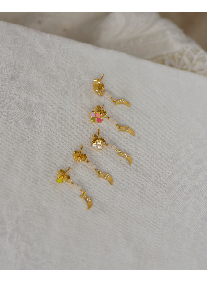 Stine A Petit Bella Moon Behind Ear Earring - per stuk