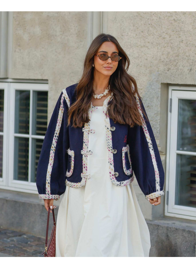 Sissel Edelbo Como Jacket Organic Cotton Navy