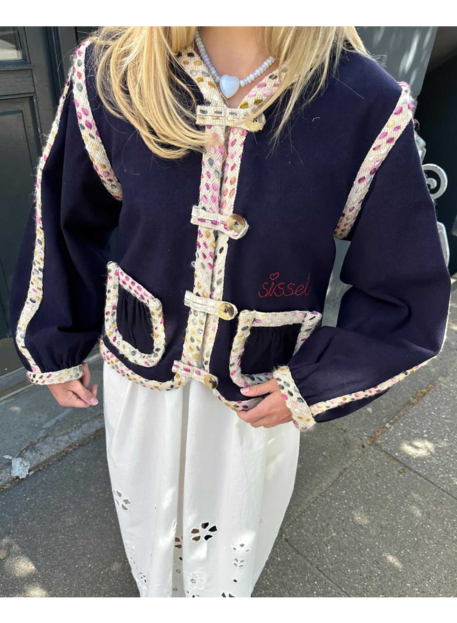 Sissel Edelbo Como Jacket Organic Cotton Navy