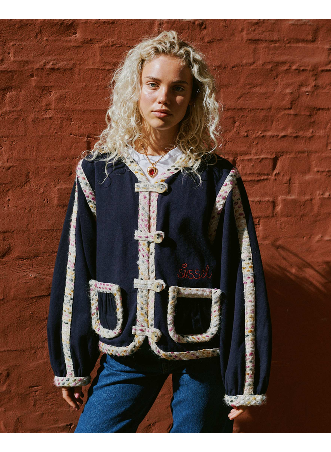 Sissel Edelbo Como Jacket Organic Cotton Navy