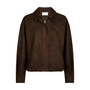 Neo Noir Rubby Faux Suede Jacket Dark Brown