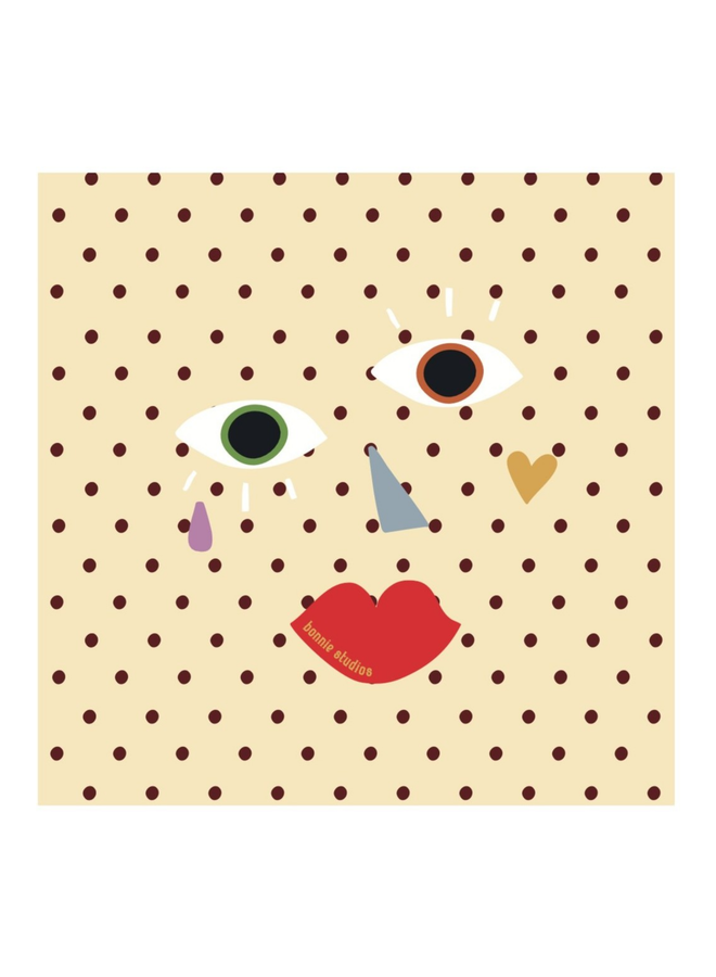 Bonnie Studios Polka Dot Scarf Cotton