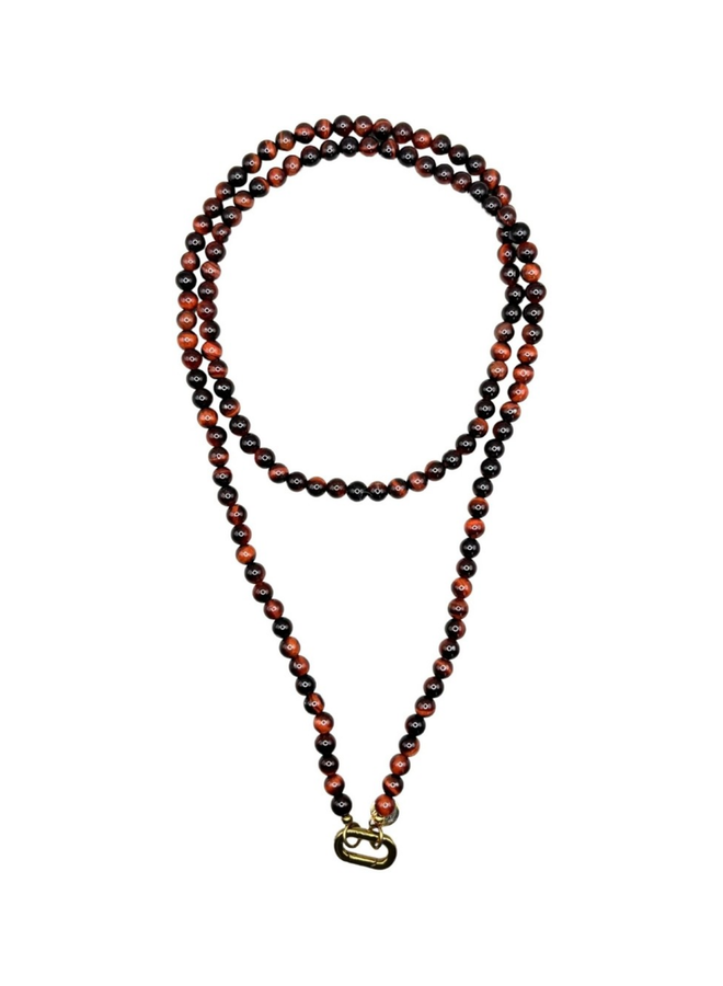 Bonnie Studios Tiger Necklace Dark Brown