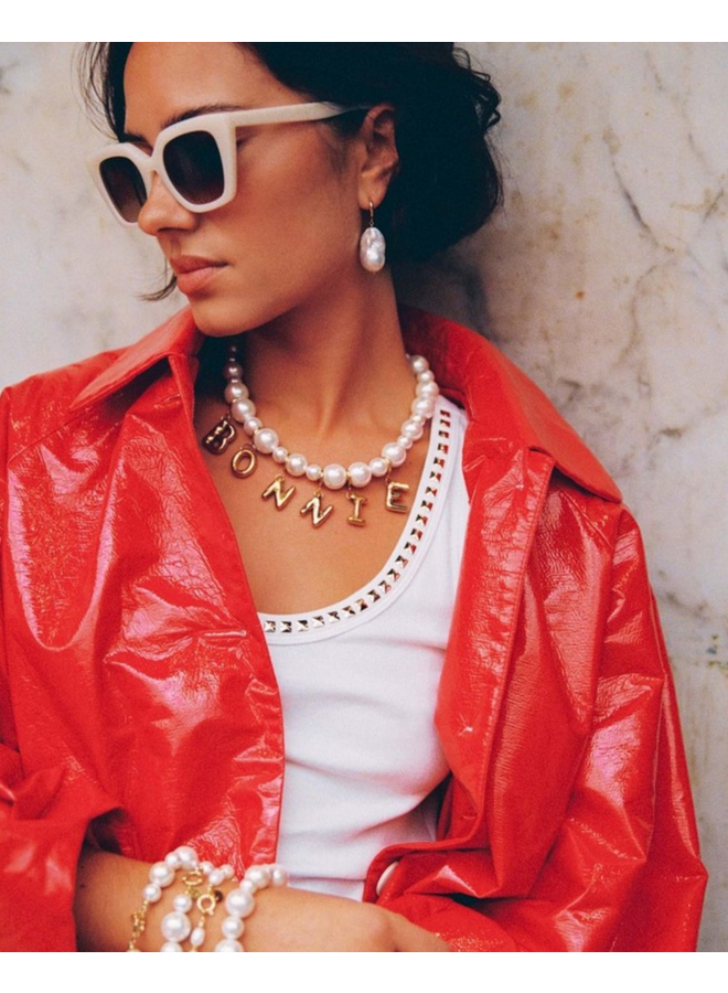 Bonnie Studios Fred Chunky Necklace White