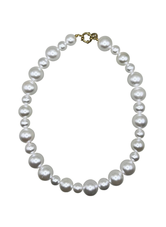 Bonnie Studios Fred Chunky Necklace White
