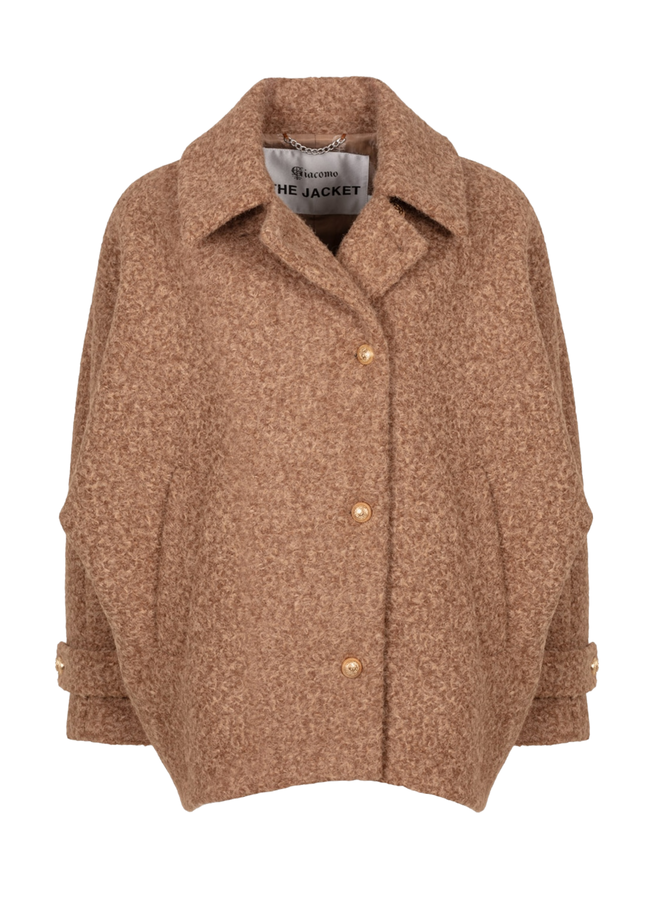 Giacomo Cape Jacket Dark Latte