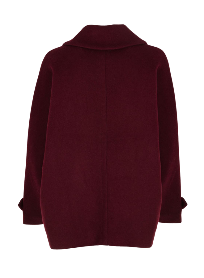 Giacomo Cape Jacket Burgundy