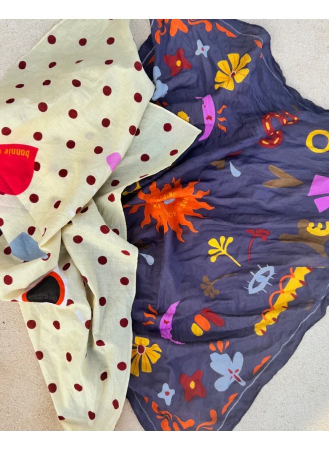 Bonnie Studios Polka Dot Scarf Cotton