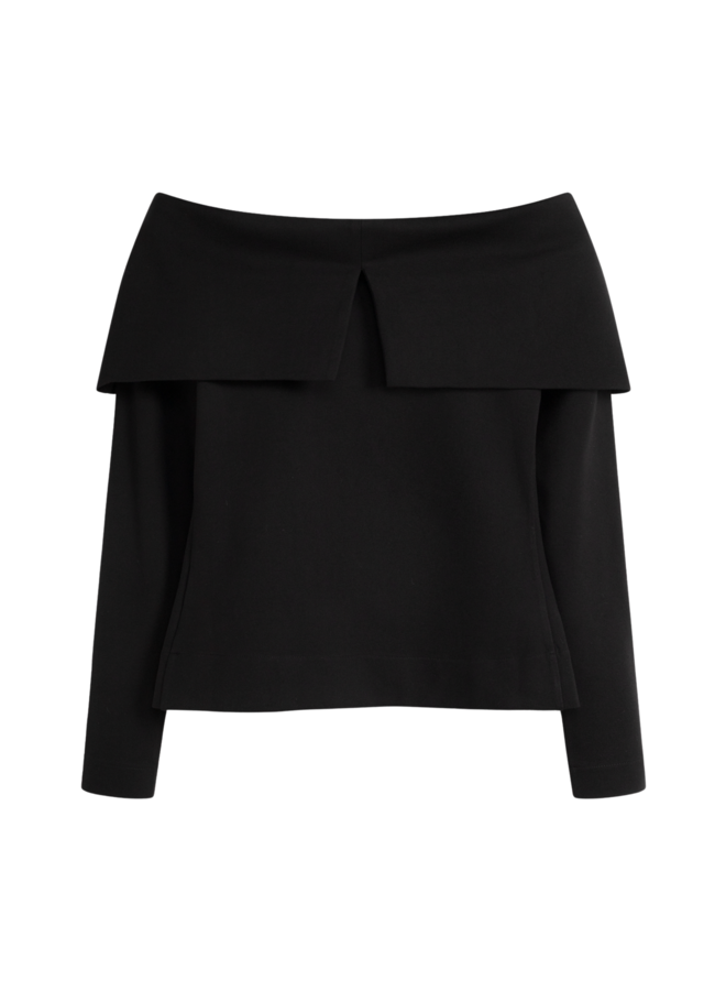 Azulae Minushka Off Shoulder Top Black