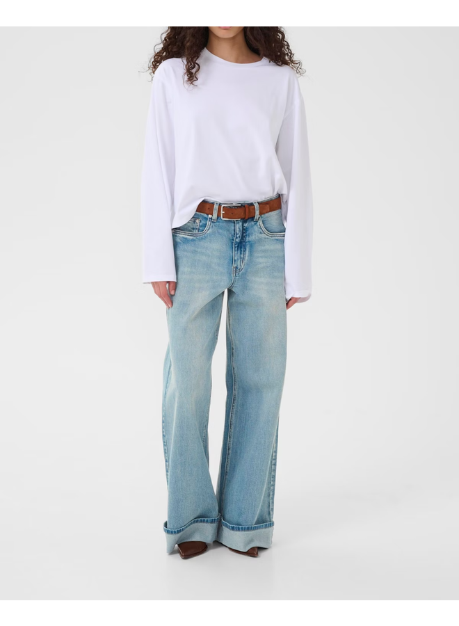 Gestuz Sara HW Wide Jeans Washed Blue