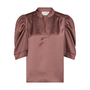 Neo Noir Roella Heavy Sateen Blouse Dark Rose