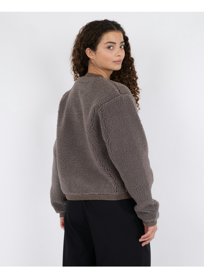 Neo Noir Limo Fluffy Knit Cardigan Iron
