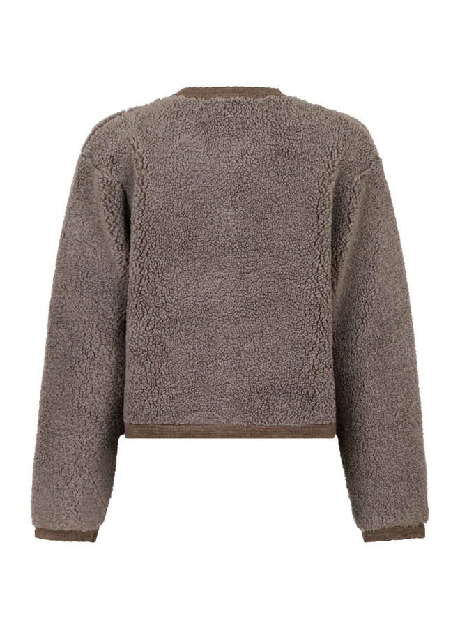 Neo Noir Limo Fluffy Knit Cardigan Iron