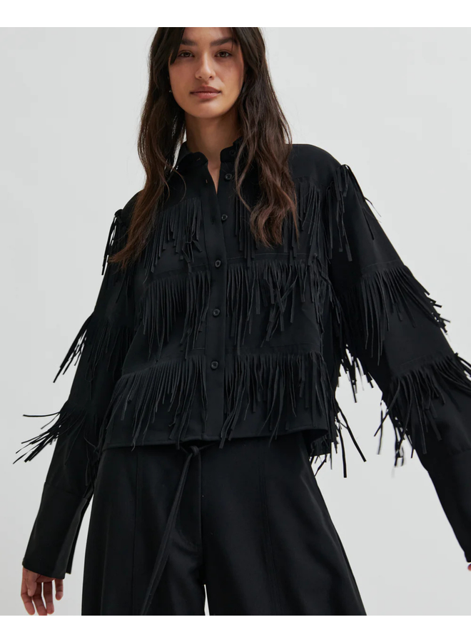 Second Female Dancing Cropped Shirt Black