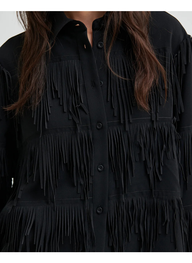 Second Female Dancing Cropped Shirt Black