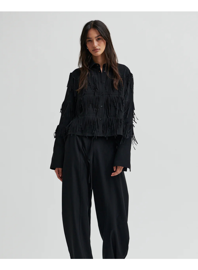 Second Female Dancing Cropped Shirt Black