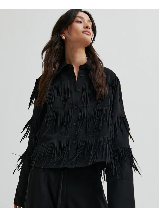 Second Female Dancing Cropped Shirt Black