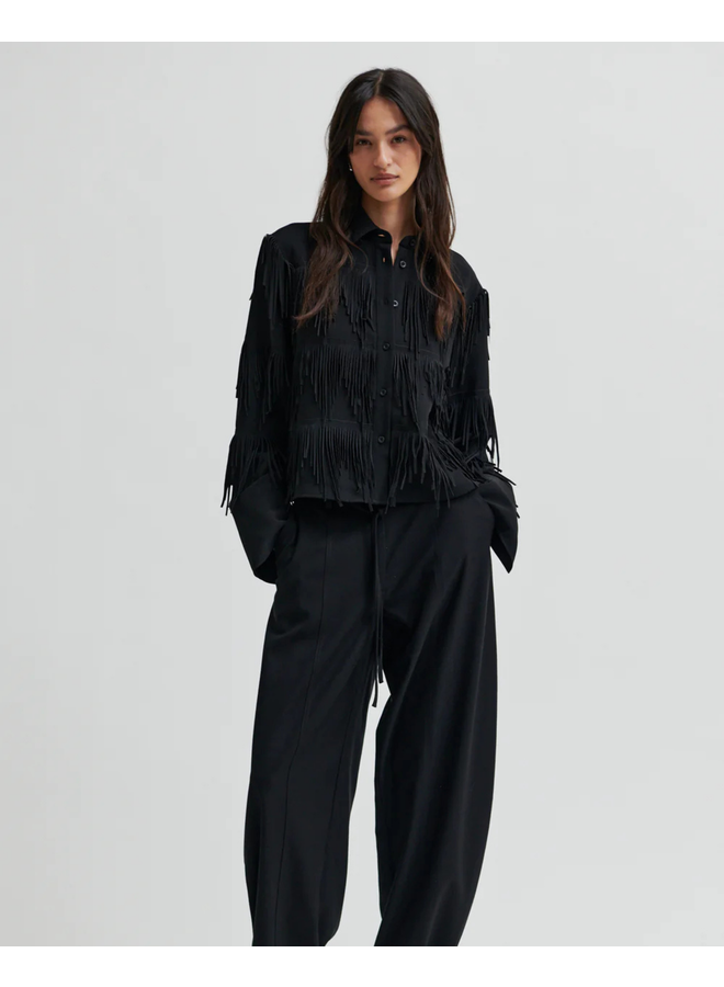 Second Female Dancing Cropped Shirt Black