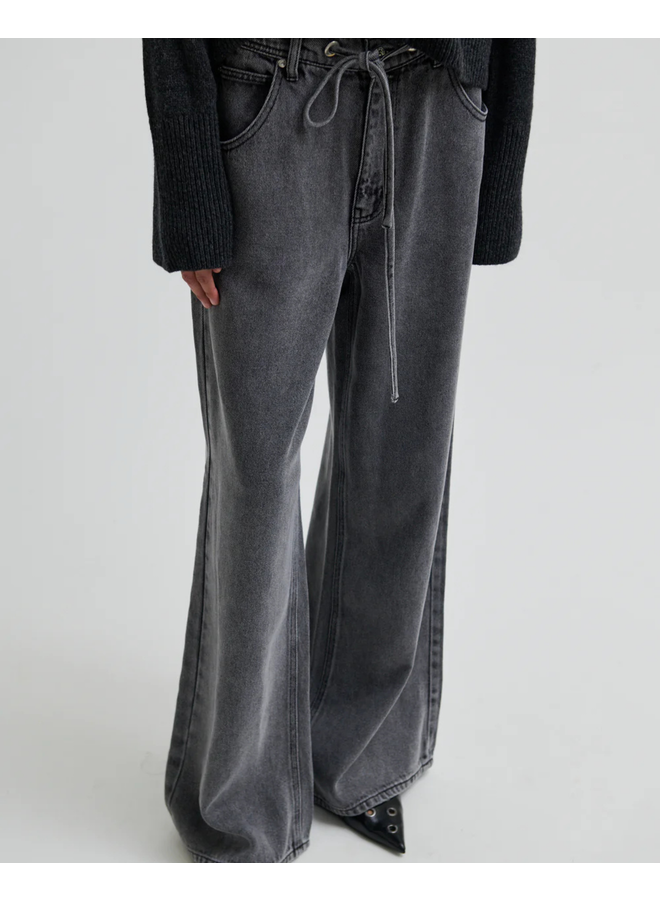 Second Female Irvin Denim Jeans Dark Grey