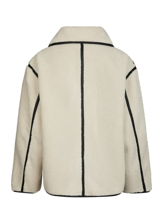 Neo Noir Edmund Teddy Jacket Ivory