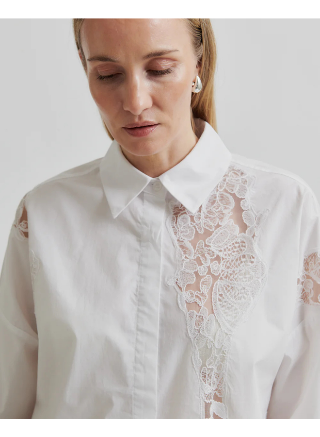 Second Female Karin Lace Shirt White