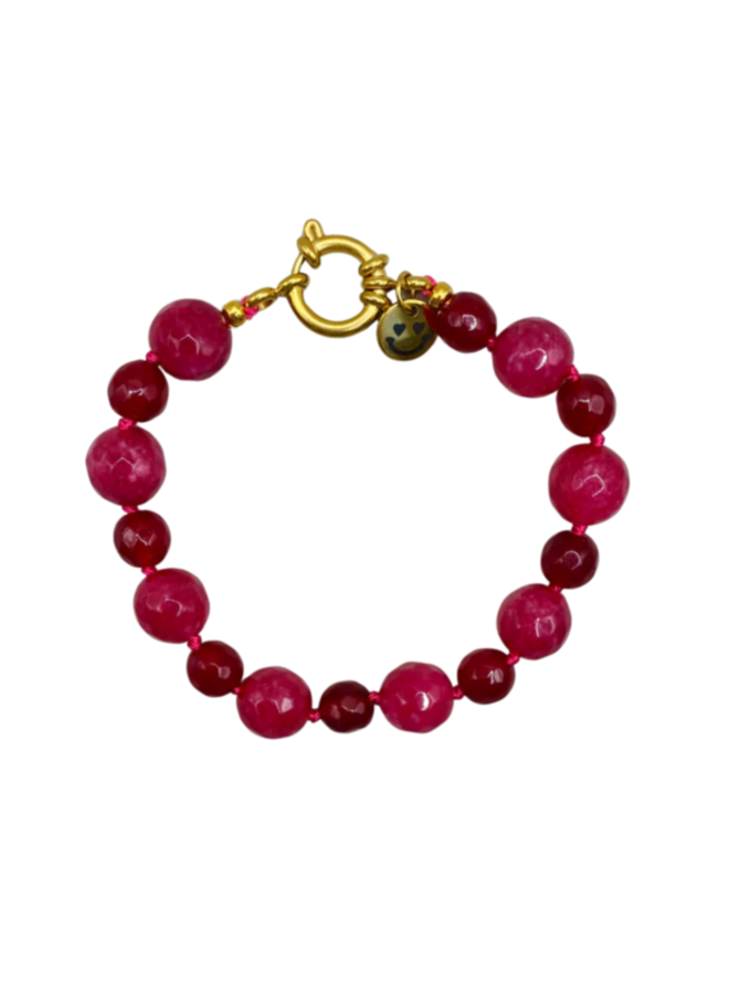 Bonnie Studios William Raspberry Bracelet