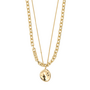 Pilgrim SPARKLE necklace 2-in-1 set, gold-plated