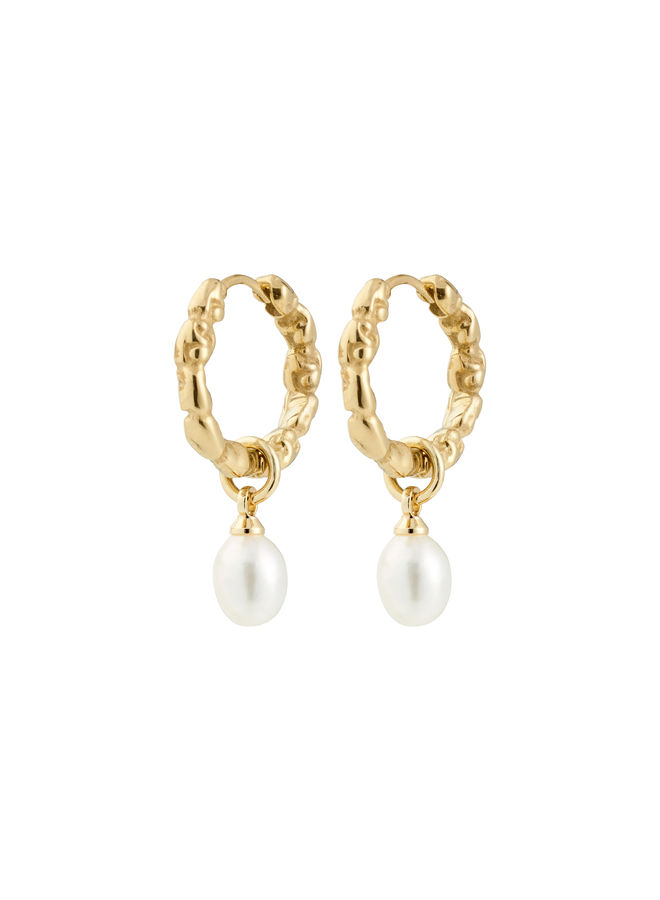 Pilgrim SHIFT pearl earrings gold-plated