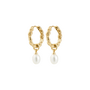 Pilgrim SHIFT pearl earrings gold-plated