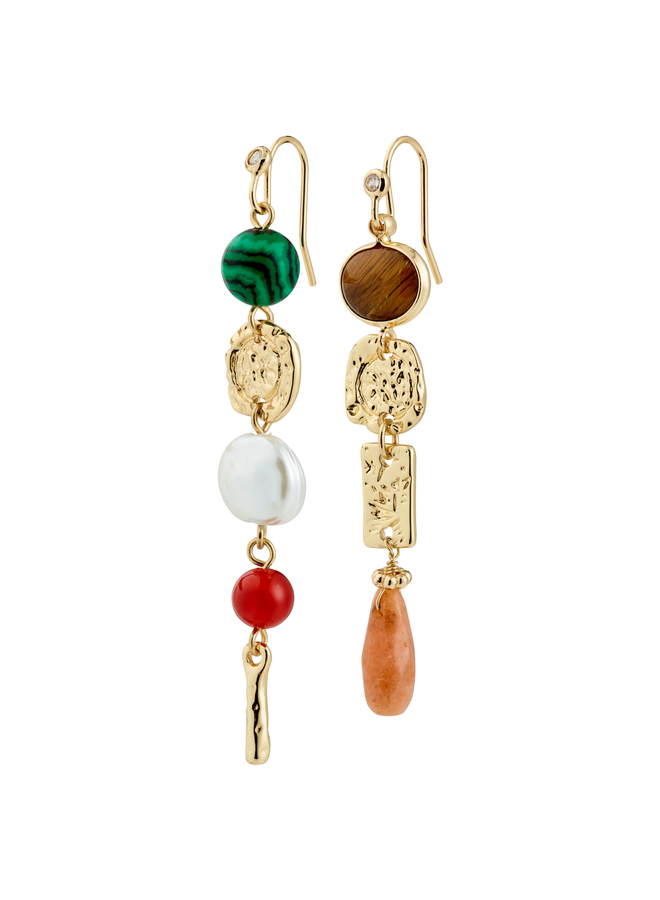 Pilgrim SENSE earrings gold-plated/multi
