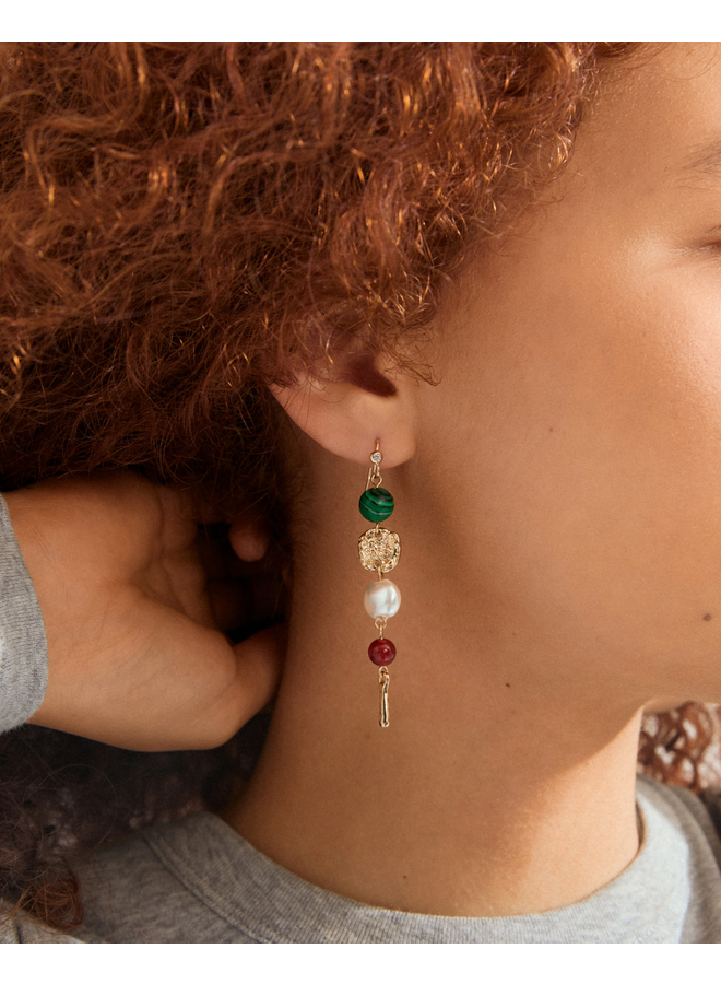 Pilgrim SENSE earrings gold-plated/multi