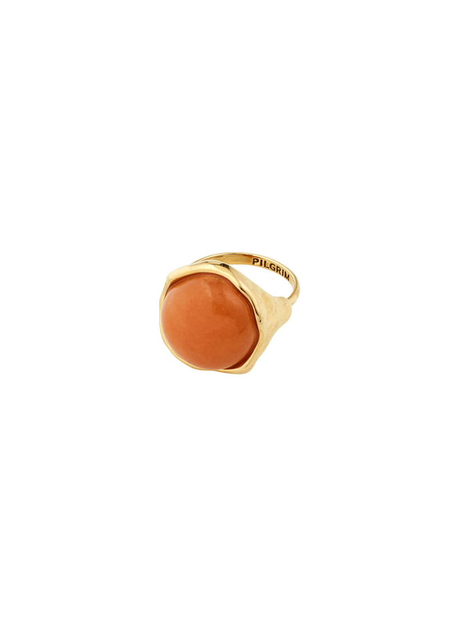 Pilgrim SENSE ring gold-plated/agate