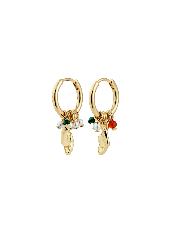 Pilgrim SENSE earrings gold-plated/multi