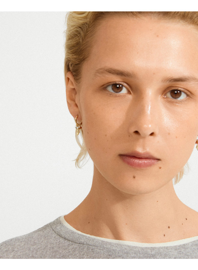 Pilgrim SENSE earrings gold-plated/multi