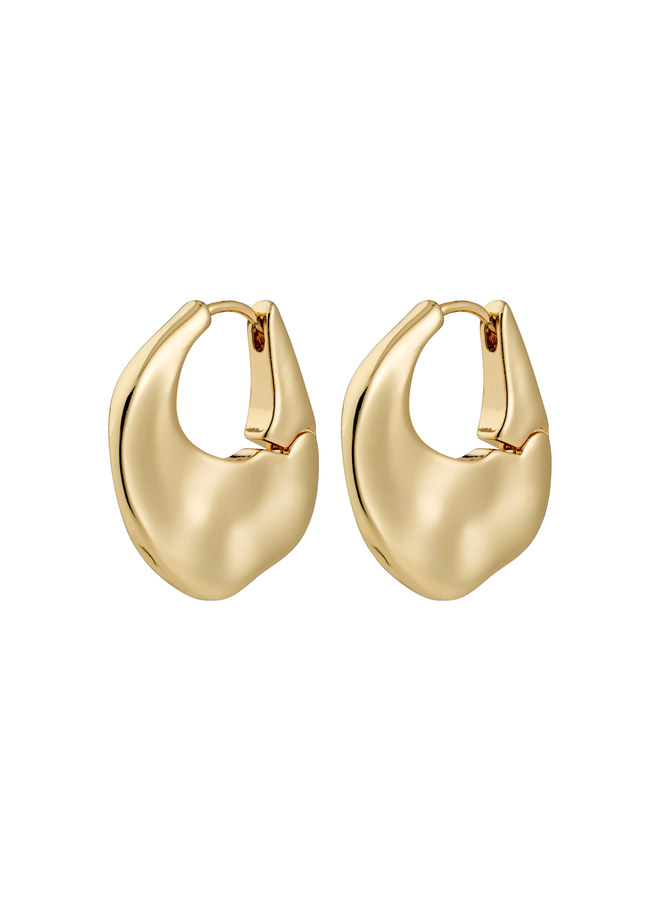 Pilgrim SENSE hoop earrings gold-plated