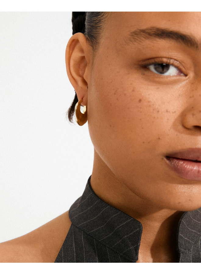 Pilgrim SENSE hoop earrings gold-plated