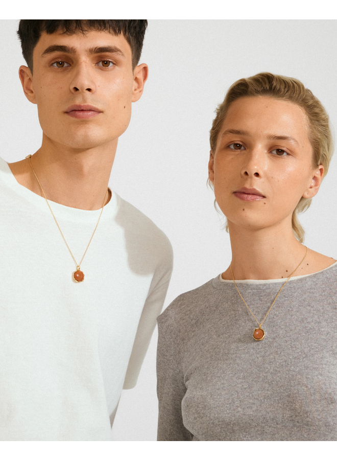 Pilgrim SENSE necklace gold-plated/agate