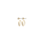 Pilgrim GIONNI earrings 2-in-1 set, gold-plated