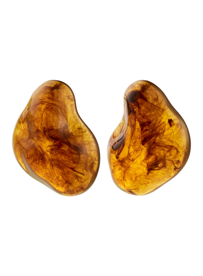 Pilgrim  LIAN earrings gold-plated/brown