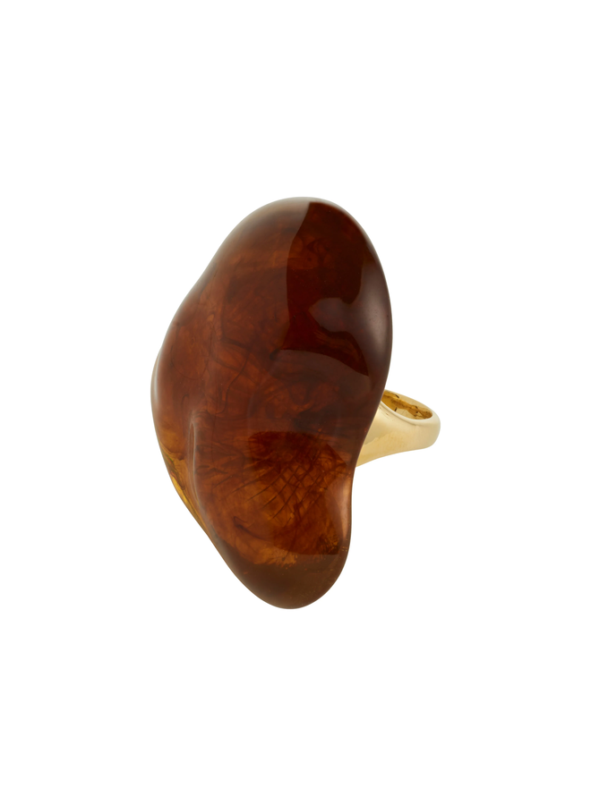 Pilgrim  LIAN ring gold-plated/brown