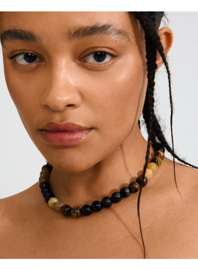 Pilgrim UNFOLD necklace gold-plated/brown