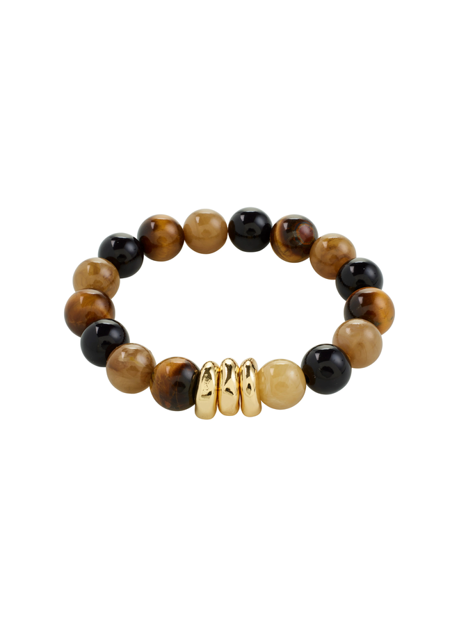 Pilgrim UNFOLD bracelet gold-plated/brown